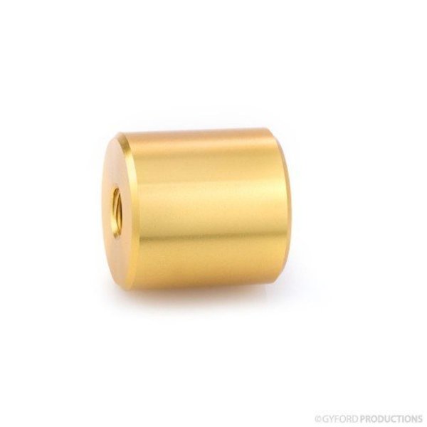 Gyford Round Standoffs, 5/16"-18 Thrd Sz, 1-1/2 in Bd L, Aluminum Brass Anodized, 1 in OD SO-9150BR